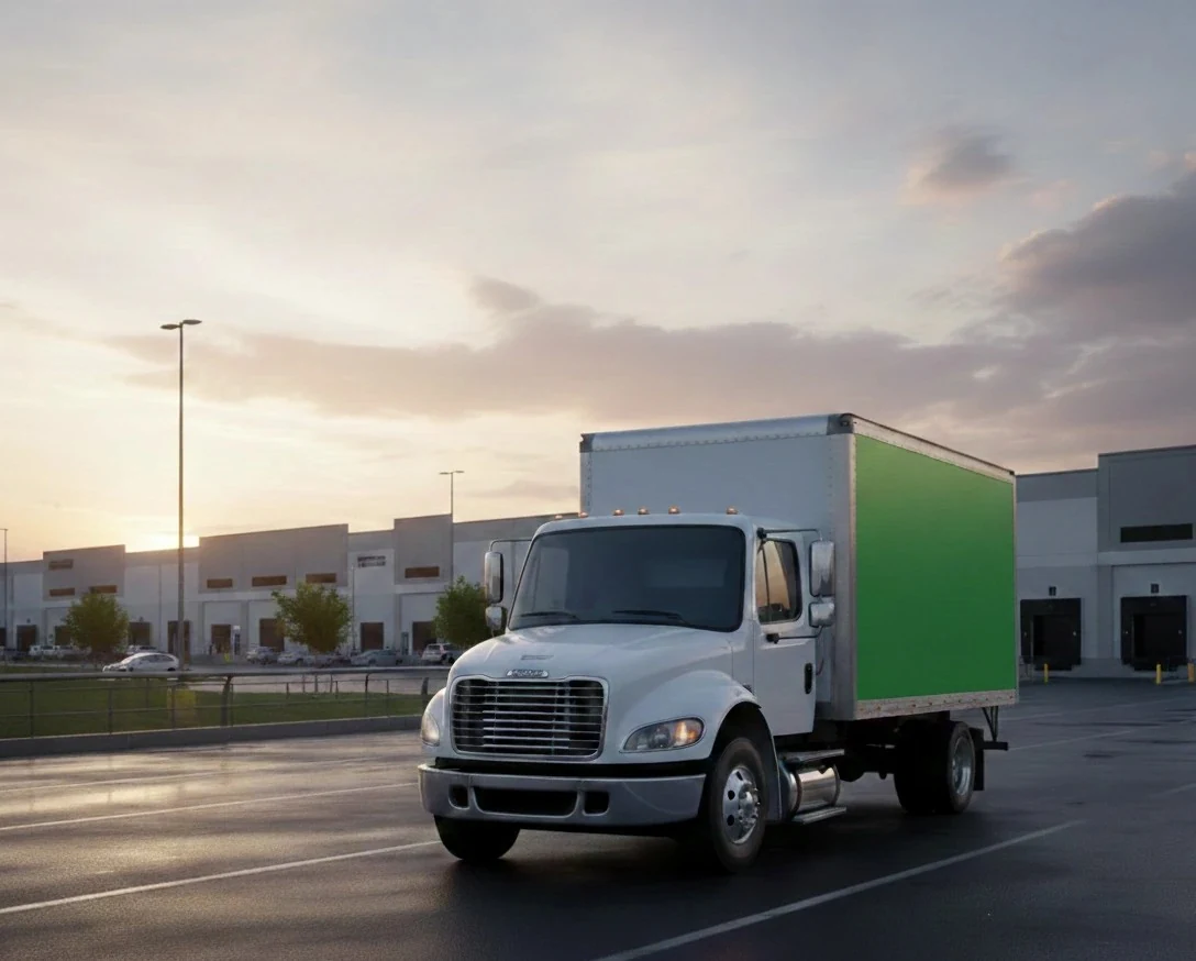 Commercial box truck for freight service